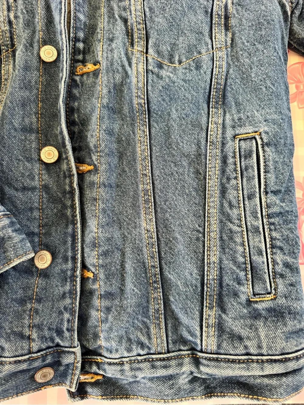 Denim Jacket with Sherpa lining kids size XL